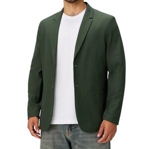 Fabletics The Don Unstructured Two-Button Blazer Men's XL Breathable Stretch